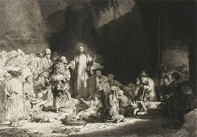 Hundred Guilder (Print) Rembrandt